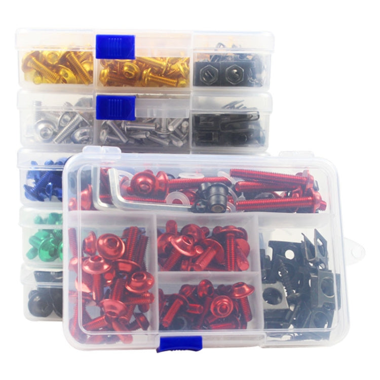 177 PCS/ Box Motorcycle Modification Accessories Windshield Cover Set Screw(Gold)