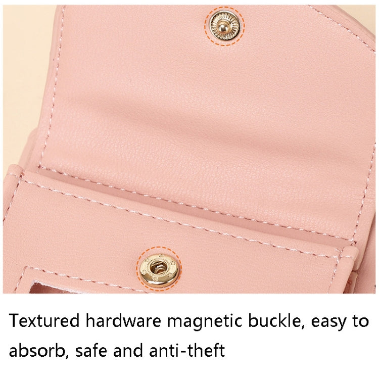 JLF012 Touch Screen Mobile Phone Bag Women Messenger Shoulder Bag(Deep Pink)