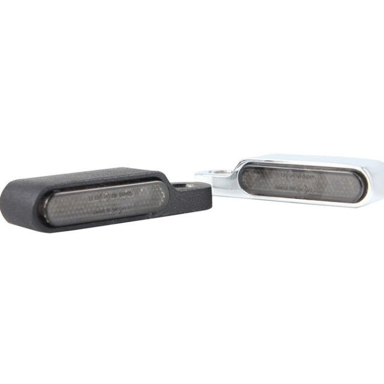 2 PCS Motorcycle Handle Turn Light Metal LED Indicator Light(Black)