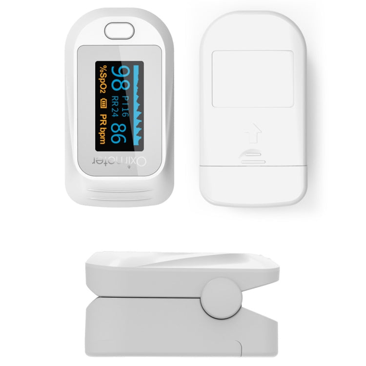 JZ-133R Finger Pulse Oximeter Finger-Type Blood Oxygen Saturation Monitor, Colour: White(English Manual)