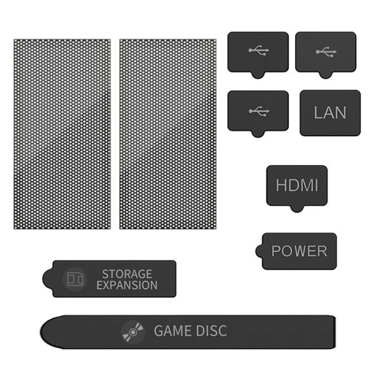 For XBOX Series S/X Host Dustproof Set Dust Plug,Style: Deluxe Edition