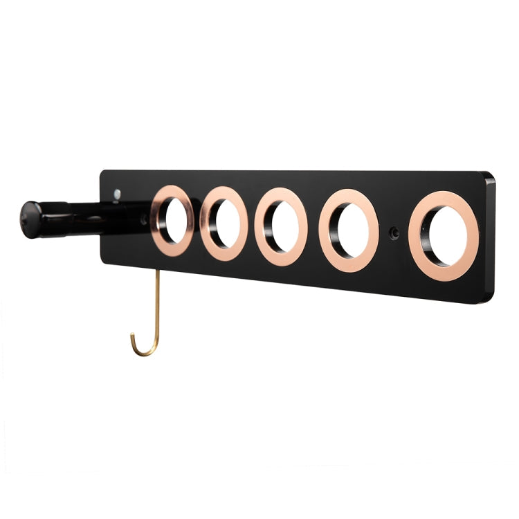 JD01 Punch-Free Hange Acrylic Hair Dryer Storage Bracket For Dyson Hair Dryer(Black)