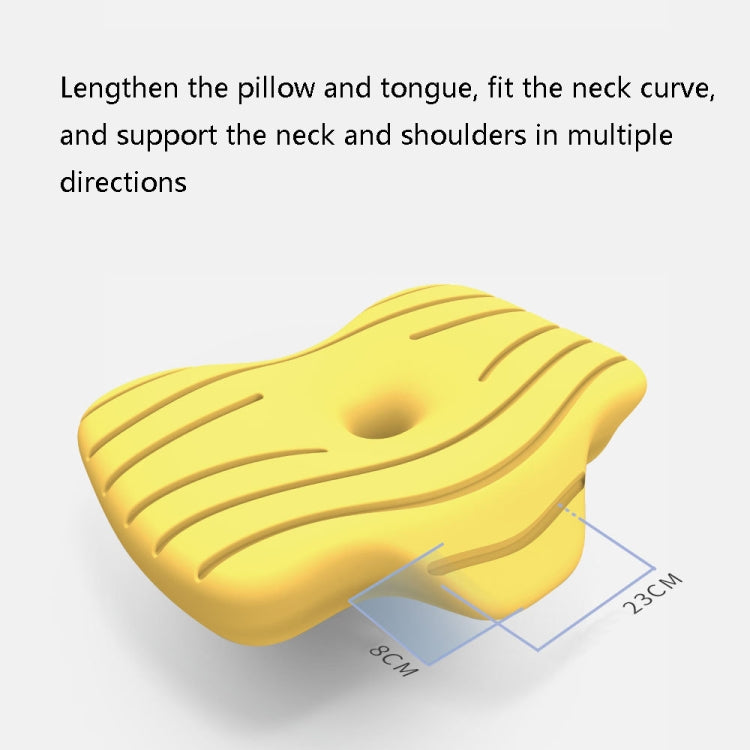 P10 Memory Foam Slow Rebound Pillow Neck Protector Memory Foam Pillow, Dimensions: 60 x 43 x 11cm(White Blue)