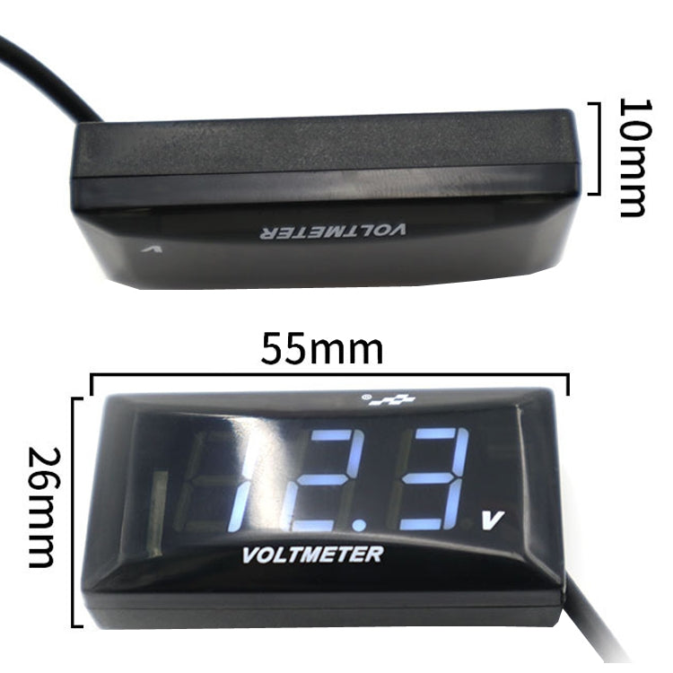 12-150V Motorcycle LCD Display Voltage(White Light)