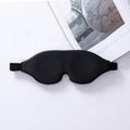 3D Sleeping Eye Mask Memory Foam Men And Women Shading Eye Mask Concave Eye Mask(No Nose Wings Black)