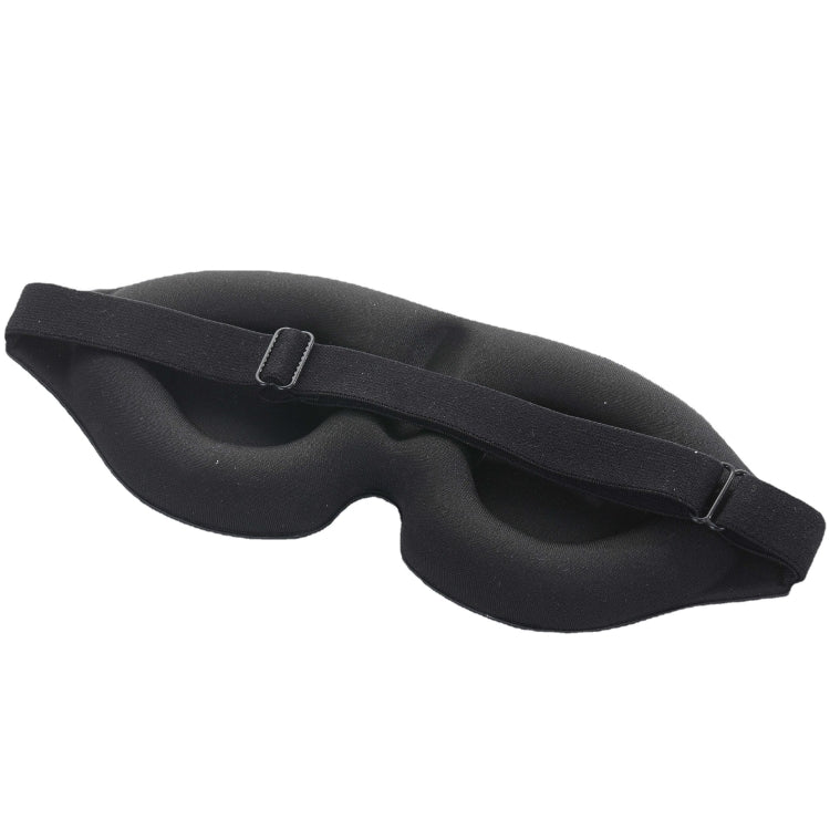 3D Sleeping Eye Mask Memory Foam Men And Women Shading Eye Mask Concave Eye Mask(No Nose Wings Black)