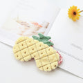 Fruit Plush Eye Mask Cute Soft Girl Sleep Blackout Eye Mask(Pineapple)