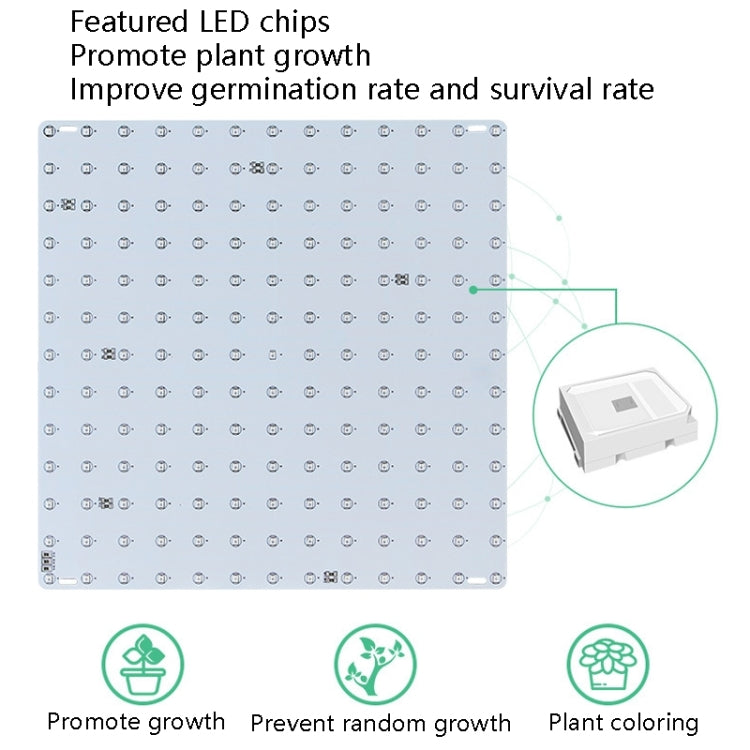 LED Plant Growth Light Indoor Quantum Board Plant Fill Light, Style: D2 25W 81 Beads AU Plug (Pink Purple)