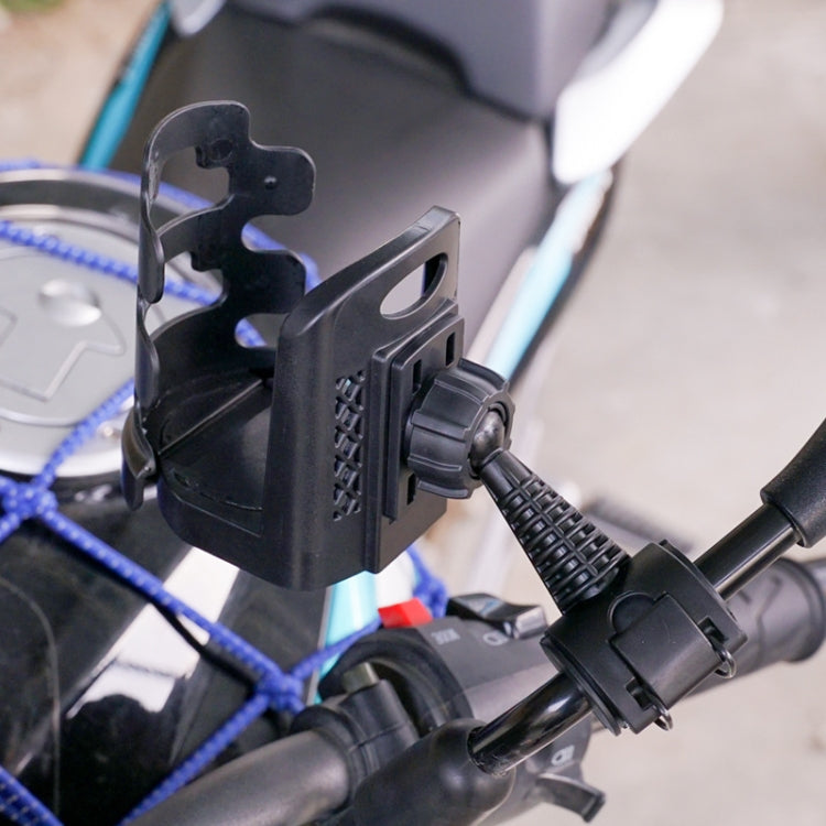 2 PCS SMCP-380 General Riding Cup Rack Motorcycle Bicycle Cup Holder(Handlebar Installation)
