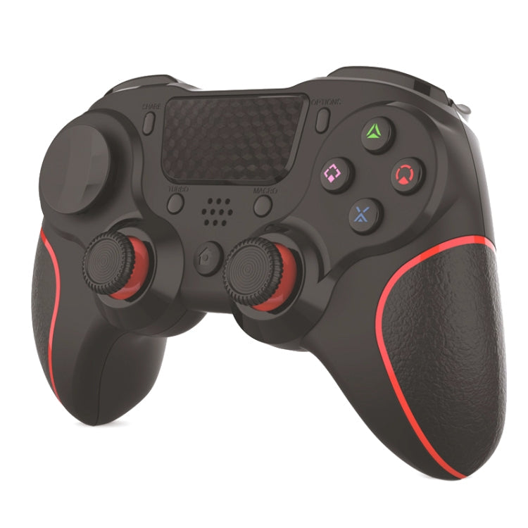 MB-P913 PC Six-Axis Somatosensory Back Key Programming Dual Vibration Bluetooth Gamepad For PS4 Pro(Red Black)