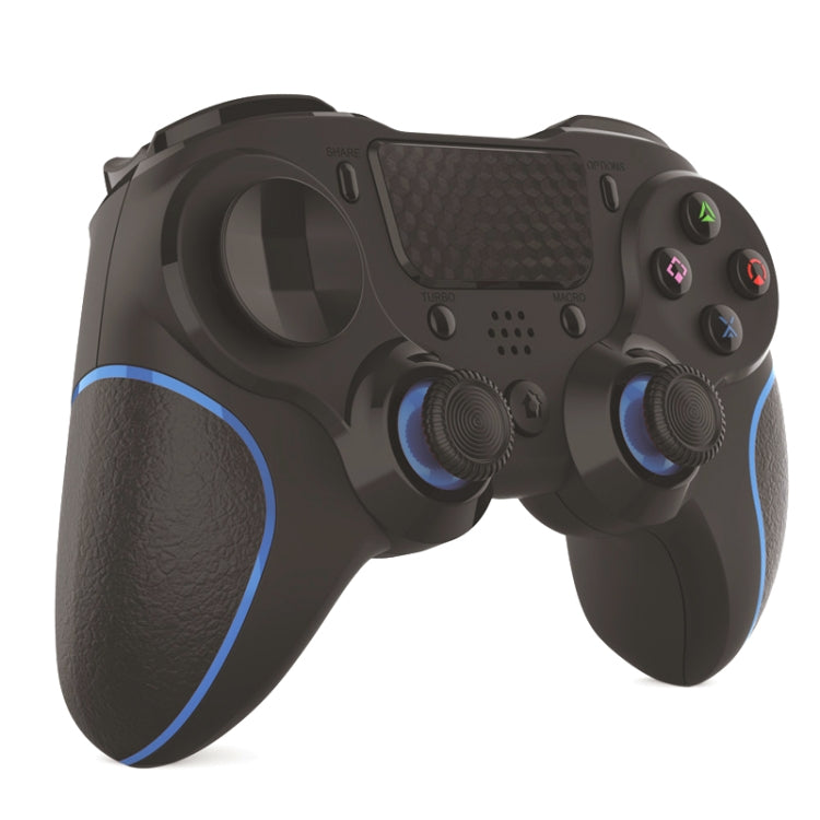 MB-P913 PC Six-Axis Somatosensory Back Key Programming Dual Vibration Bluetooth Gamepad For PS4 Pro(Blue Black)