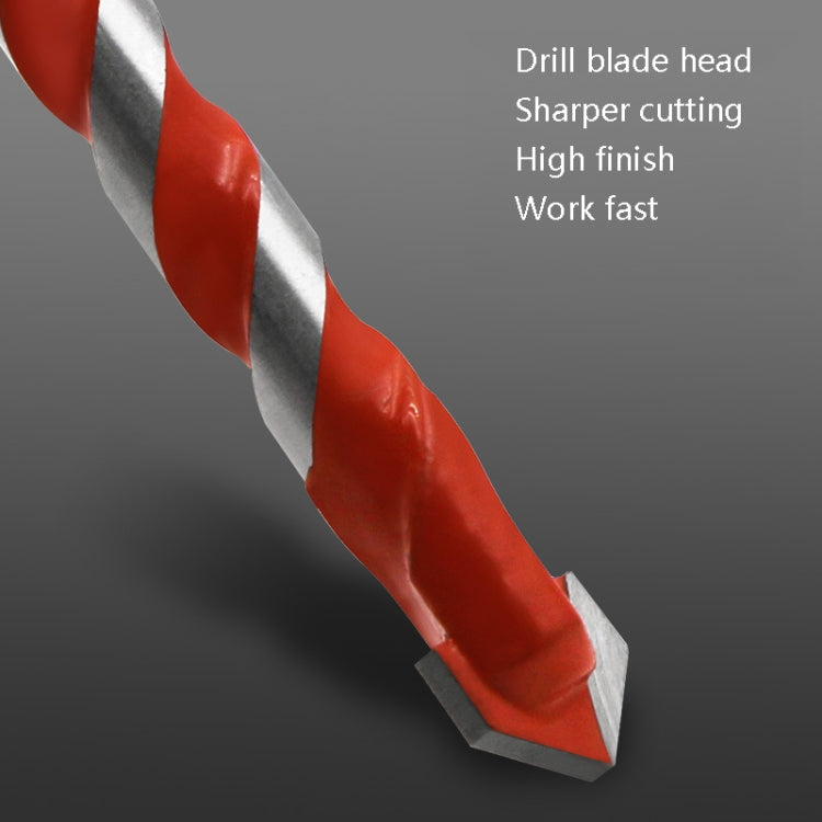 Ceramic Triangle Handle Metal Flashlight Drill Bit, Size: 6mm