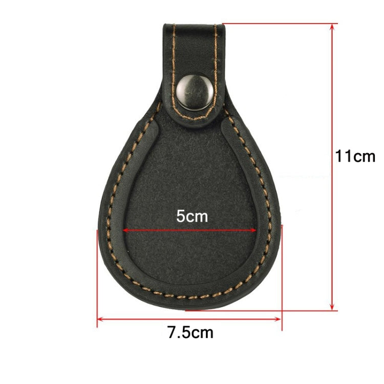 Hunting Tool Leather Toe Protection Placement Mat(Black)