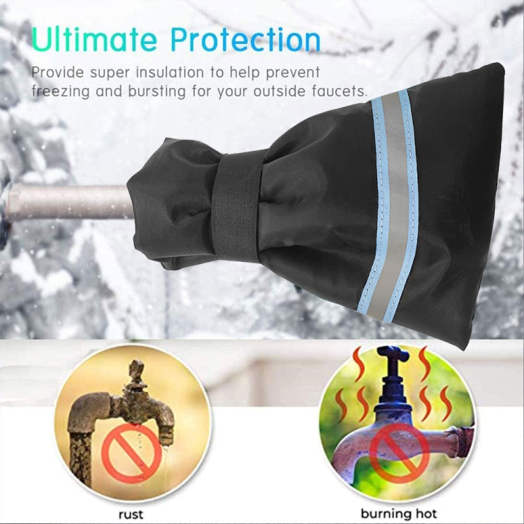 Outdoor Winter Faucet Protective Cover, Size: 17x21cm(Fluorescent Blue Reflector)