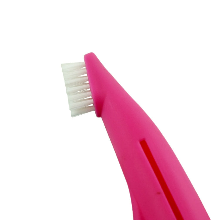 Pet Finger Toothbrush Cat And Dog Oral Cleaning Tool Soft Brush(White)