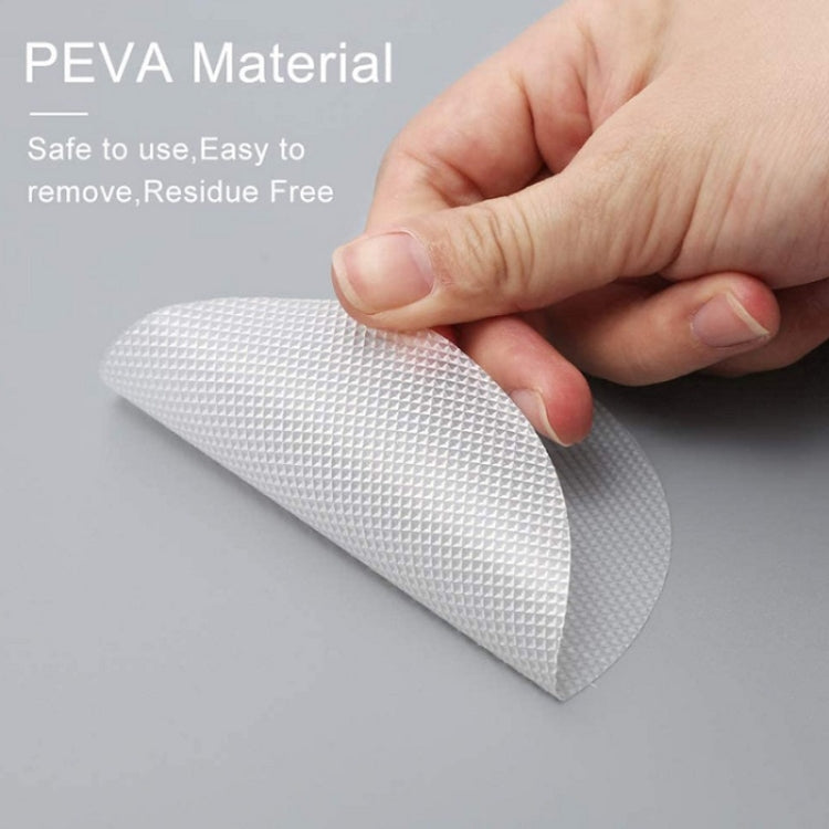6 PCS / Pack 10cm Bathroom Steps Round PEVA Non-Slip Stickers(Pink)