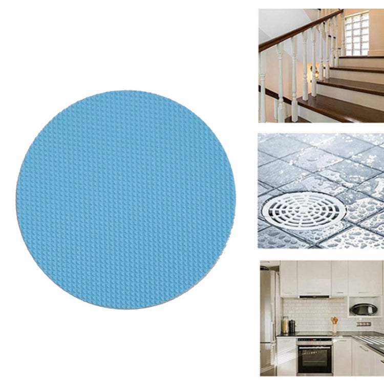 20 PCS / Pack 10cm Bathroom Steps Round PEVA Non-Slip Stickers(Blue)