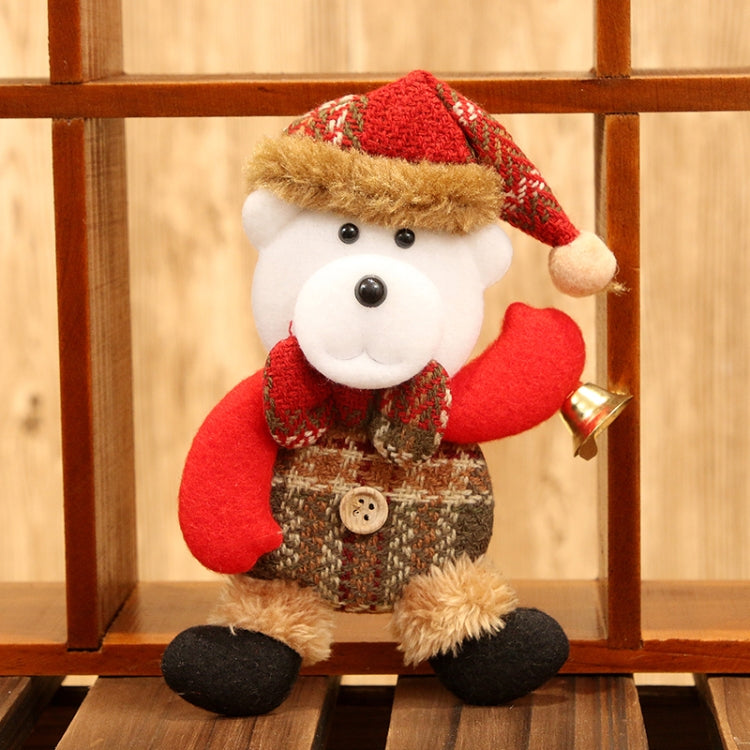 Christmas Home Decor Hanging Onaments Dolls Christmas Tree Decorations(Bear)