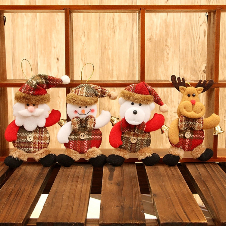 Christmas Home Decor Hanging Onaments Dolls Christmas Tree Decorations(Bear)
