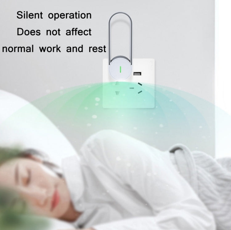 USB Plug-In Negative Ion Air Purifier Odor Deodorizer(Green)