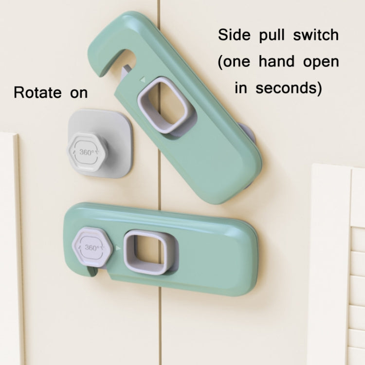 Children Anti-pinch Hand-opening Door Safety Lock(Light Gray)