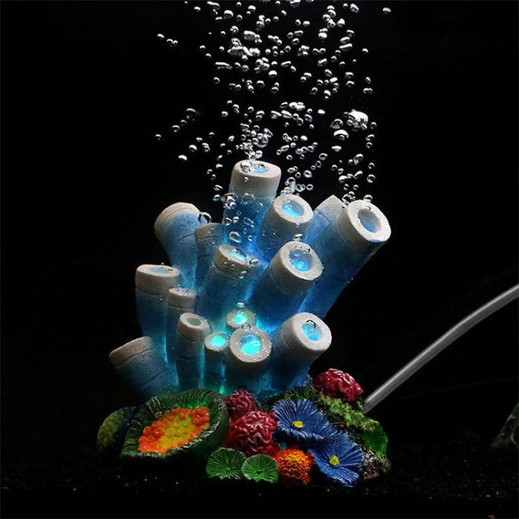 Aquarium Landscaping Oxygen-Enriching Decorative Air Stone Artificial Coral Ornaments(Alone Kaleidoscope)