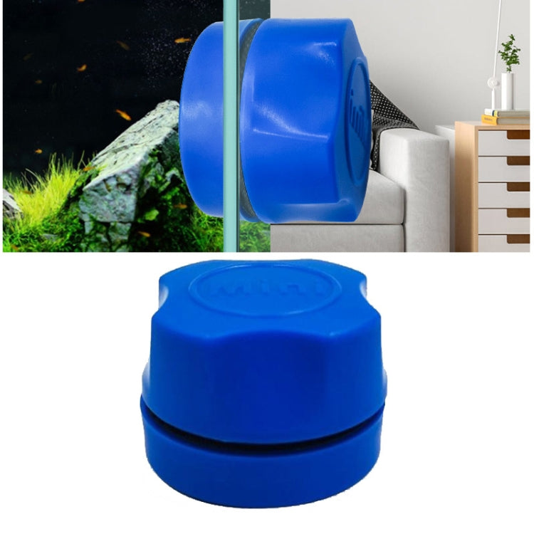 Aquarium Double-Sided Magnetic Cleaning Brush(Blue)