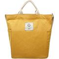 Shoulder Messenger Bag Women Handle Canvas Bag(Yellow)