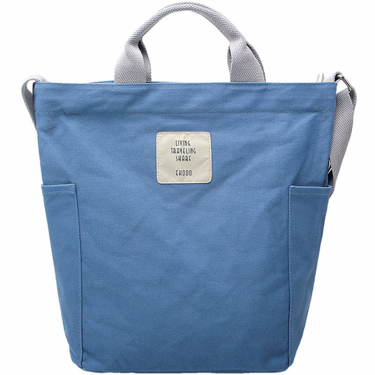 Shoulder Messenger Bag Women Handle Canvas Bag(Blue)