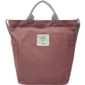 Shoulder Messenger Bag Women Handle Canvas Bag(Brick Red)