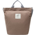 Shoulder Messenger Bag Women Handle Canvas Bag(Brown)