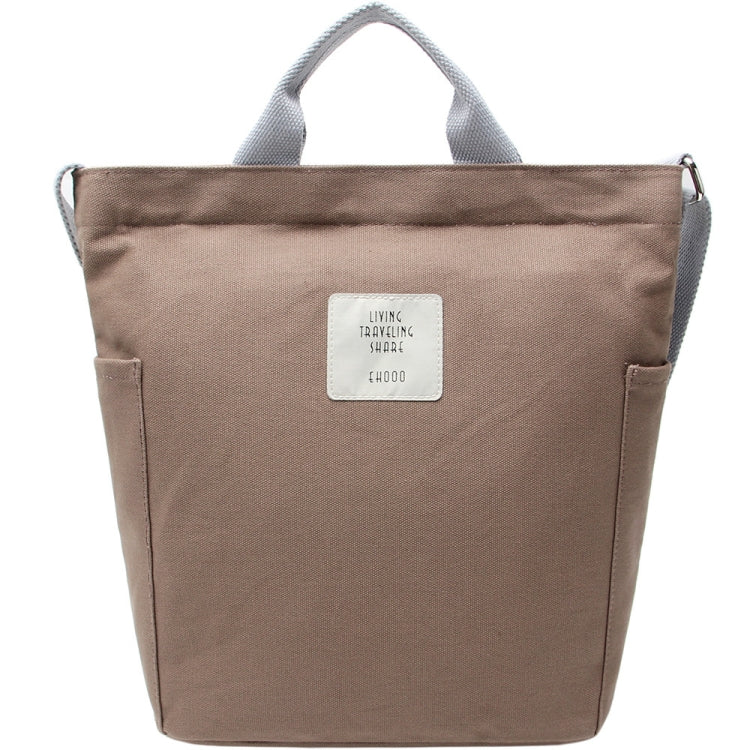Shoulder Messenger Bag Women Handle Canvas Bag(Brown)