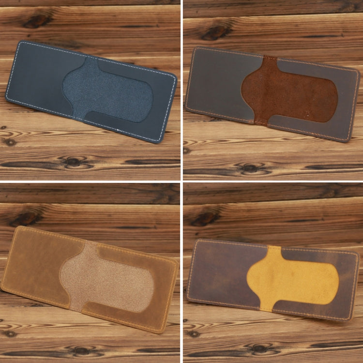 1063 Leather Driving License Holder Retro Wallet(Red Brown)
