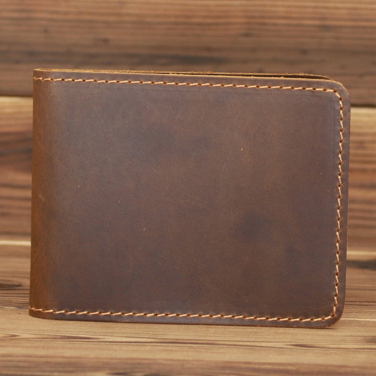 1063 Leather Driving License Holder Retro Wallet(Dark Brown)
