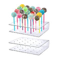 2pcs / Set 20-Hole Lollipop Stand Snack Stick Display Stand(Transparent)