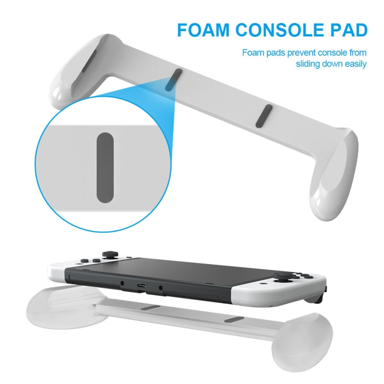 JYS NS217 Host Handle With Game Card Storage For Switch OLED(White)