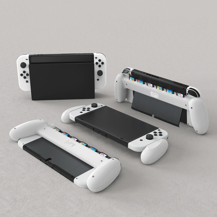 JYS NS217 Host Handle With Game Card Storage For Switch OLED(White)