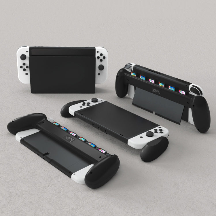 JYS NS217 Host Handle With Game Card Storage For Switch OLED(Black)