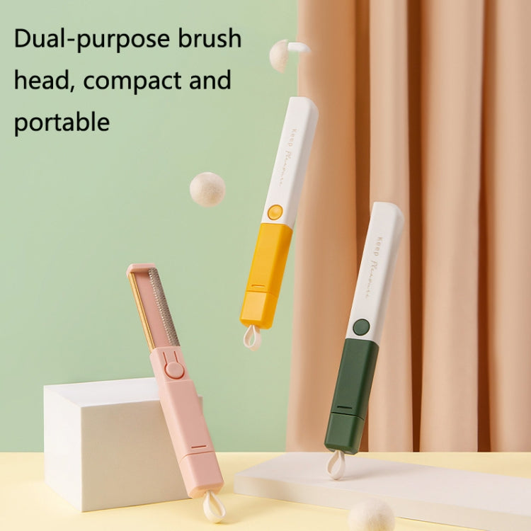 Portable Clothes Removing Brush And Electrostatic Scraper(Yellow)