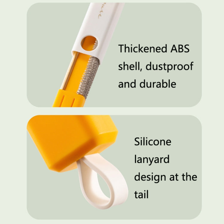 Portable Clothes Removing Brush And Electrostatic Scraper(Yellow)