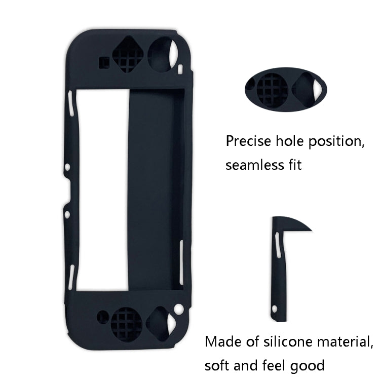 KJH NS-067 Host Siamese Silicone Protective Case For Switch OLED(Red)