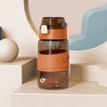 8012 Outdoor Large Capacity Sports Cup Anti-impact Fitness Kettle, Capacity: 500ml (Storm Orange)