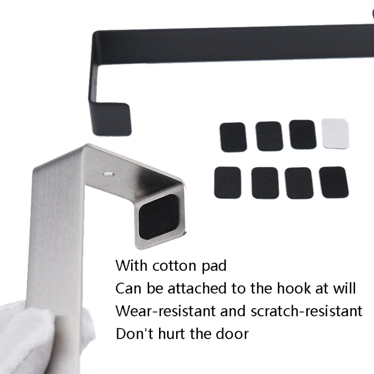Stainless Steel Door Hook Cabinet Bedroom Door Hook, Style: Long Stainless Steel Color