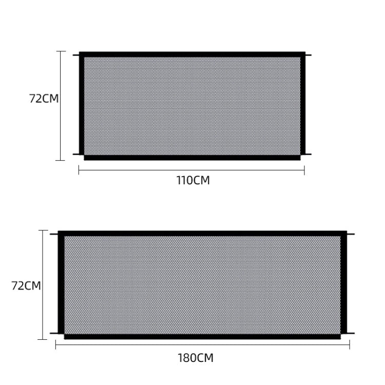 Pet Protective Fence Dog Isolation Net, Size： 110x72cm