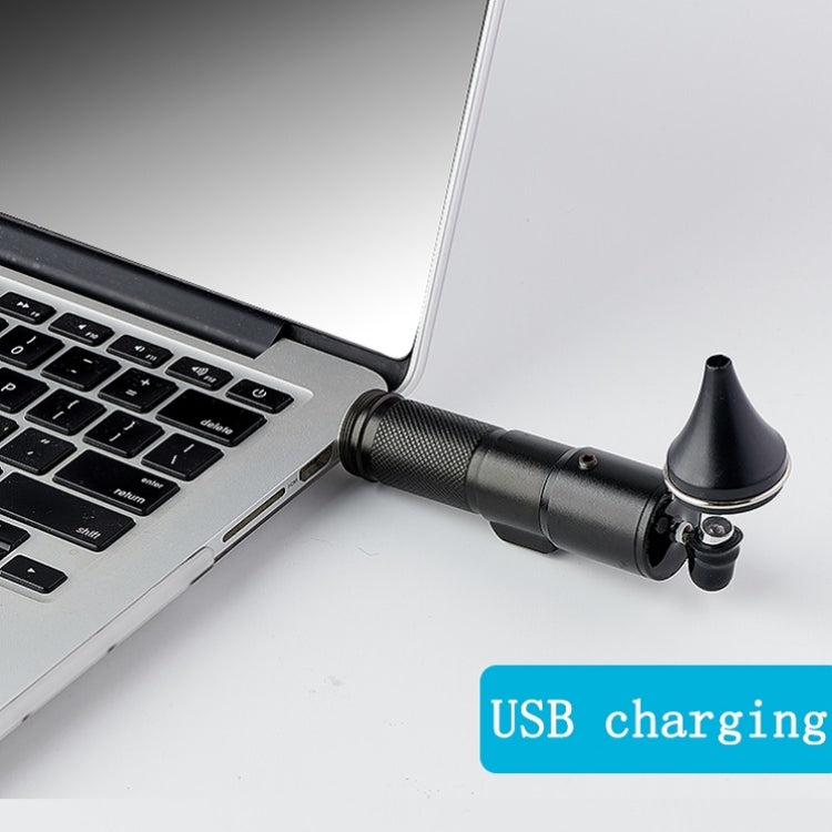 Ear Cleaning Hand Lamp USB Charging Otoscope(Silver)