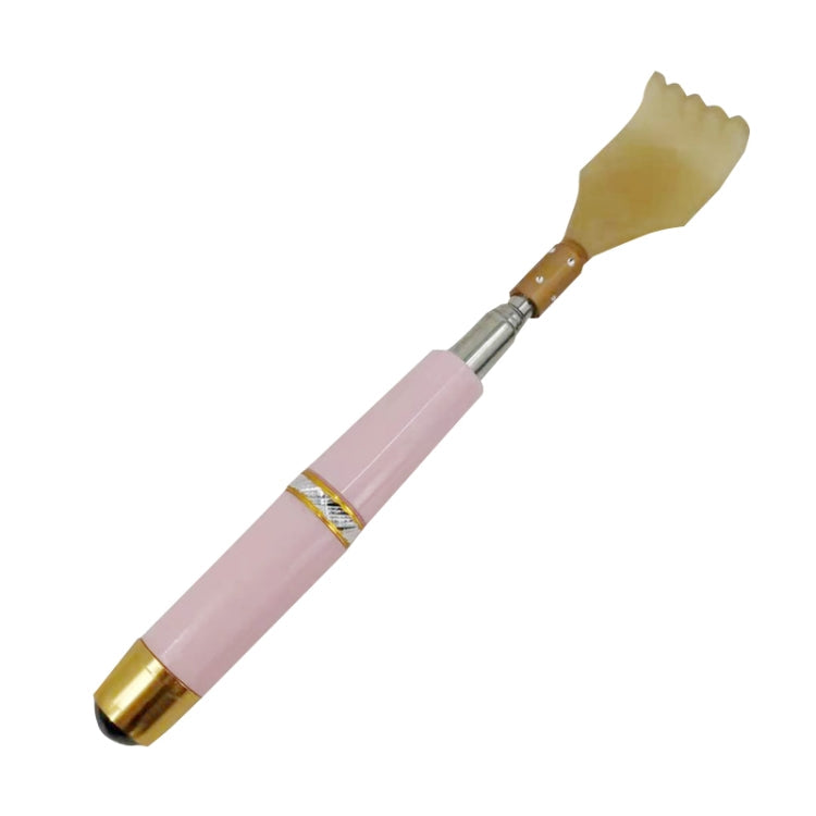 Magnetic Tickling Retractable Back Scratcher(Pink)