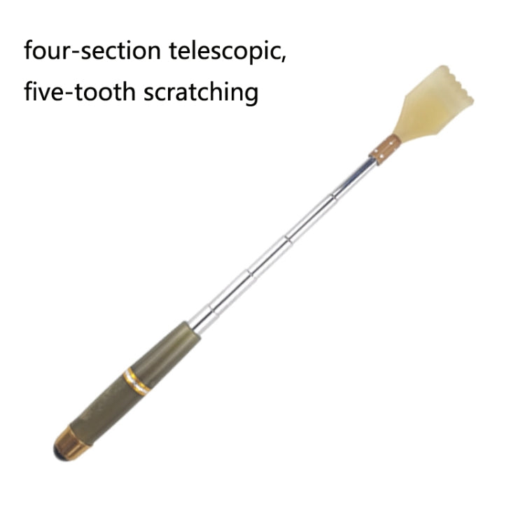 Magnetic Tickling Retractable Back Scratcher(Brown)