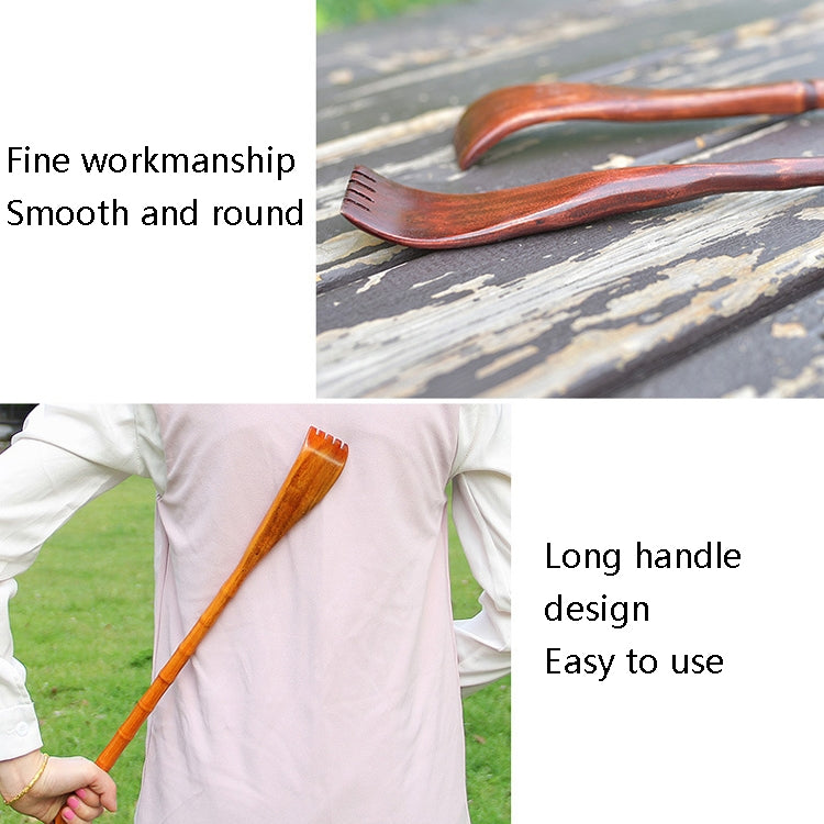 BQR01 Back Scratcher Long Handle Wooden Massage Scratcher, Style: Round Nature Color