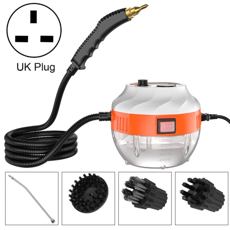 Steam Cleaner High Temperature Sterilization Cleaning Machine with 1L Water Tank 220V UK Plug(White)