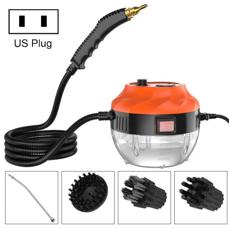 Steam Cleaner High Temperature Sterilization Cleaning Machine with 1L Water Tank 110V US Plug(Orange)
